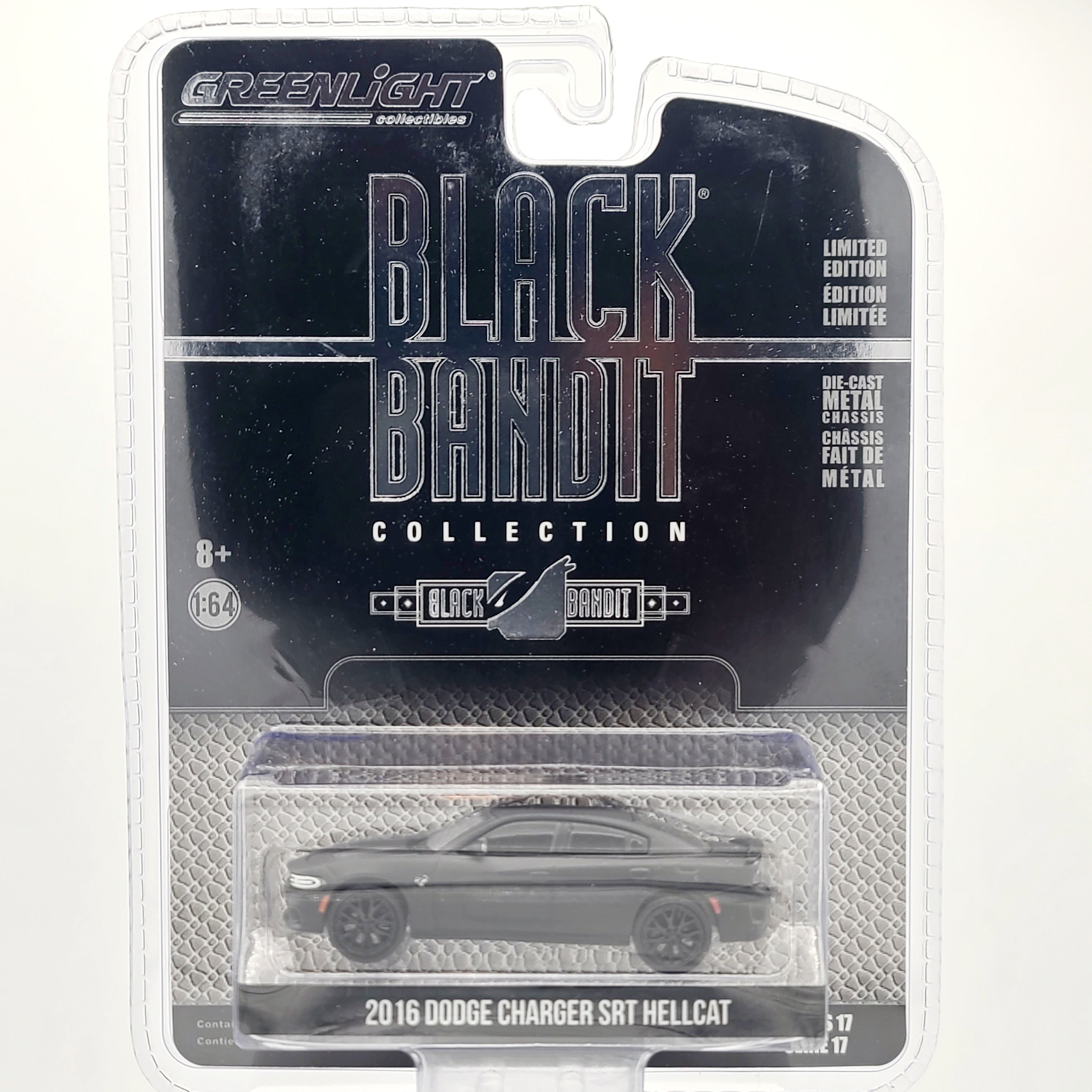 GreenLight Collectibles '16 Dodge Charger SRT Hellcat - 1:64 (2017 Black Bandit Series 17)